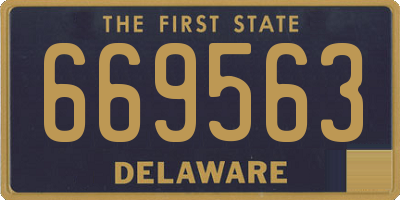 DE license plate 669563