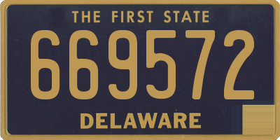 DE license plate 669572