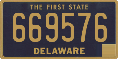 DE license plate 669576