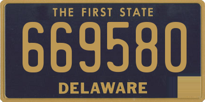 DE license plate 669580