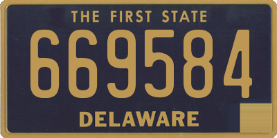 DE license plate 669584