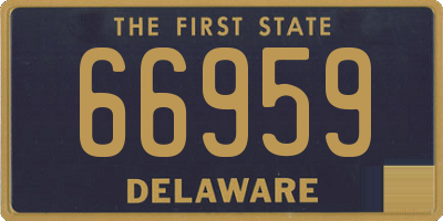 DE license plate 66959