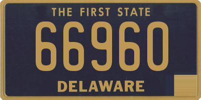 DE license plate 66960