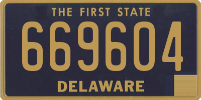 DE license plate 669604