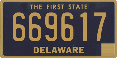DE license plate 669617