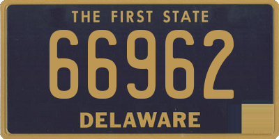 DE license plate 66962