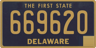 DE license plate 669620