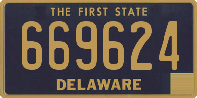 DE license plate 669624