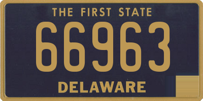 DE license plate 66963