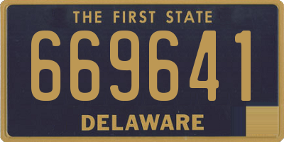 DE license plate 669641