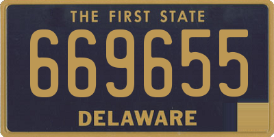 DE license plate 669655