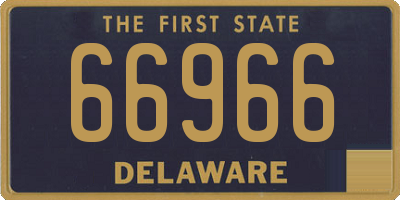 DE license plate 66966