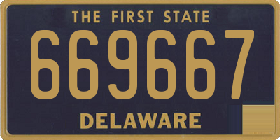DE license plate 669667