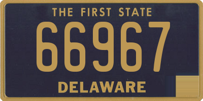 DE license plate 66967