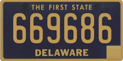 DE license plate 669686