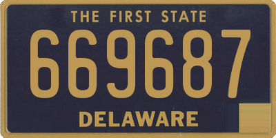 DE license plate 669687