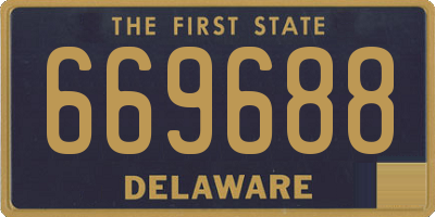 DE license plate 669688