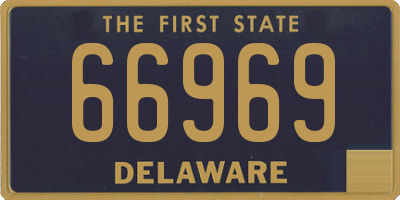 DE license plate 66969