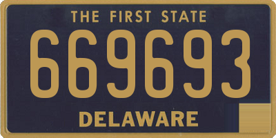 DE license plate 669693