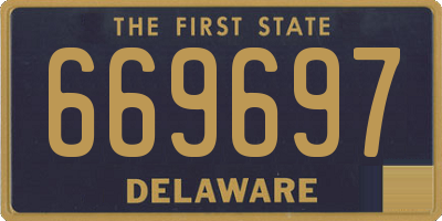 DE license plate 669697