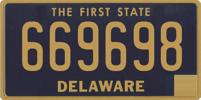 DE license plate 669698