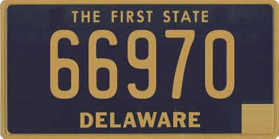 DE license plate 66970