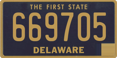 DE license plate 669705