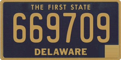 DE license plate 669709