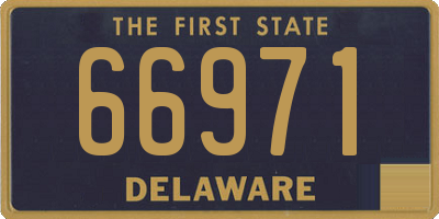 DE license plate 66971