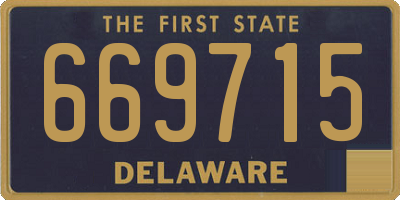 DE license plate 669715