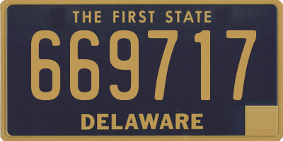 DE license plate 669717