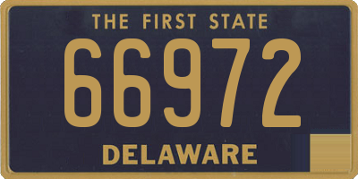 DE license plate 66972