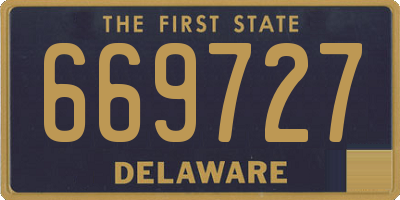 DE license plate 669727