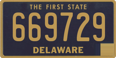 DE license plate 669729