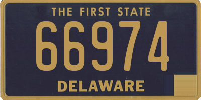 DE license plate 66974
