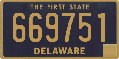 DE license plate 669751
