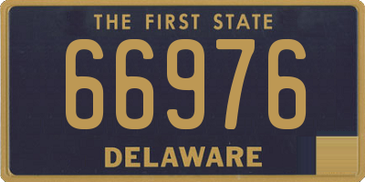 DE license plate 66976