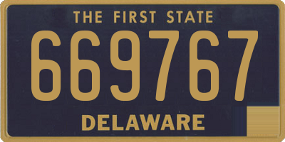 DE license plate 669767