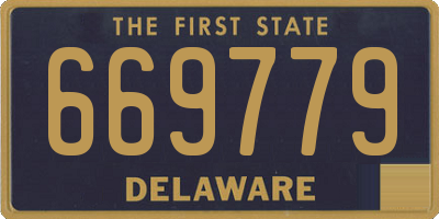 DE license plate 669779