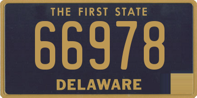 DE license plate 66978