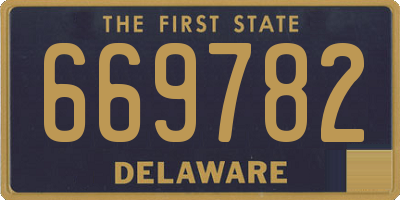 DE license plate 669782