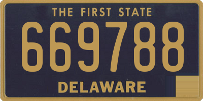 DE license plate 669788
