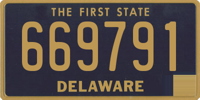 DE license plate 669791