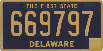 DE license plate 669797