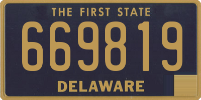 DE license plate 669819