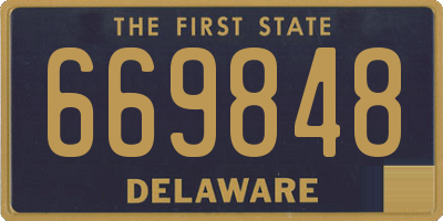 DE license plate 669848