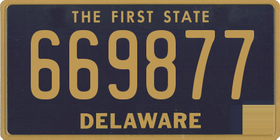 DE license plate 669877