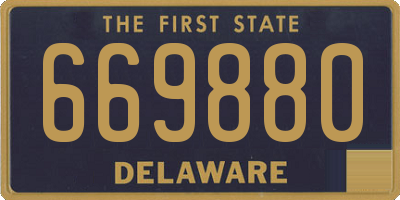 DE license plate 669880