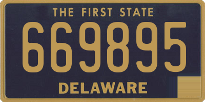 DE license plate 669895