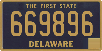 DE license plate 669896